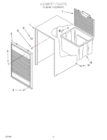03 - Section parts for Whirlpool Dehumidifier BHDH2500AS1 from AppliancePartsPros.com