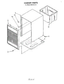 03 - Section parts for Whirlpool Dehumidifier AHA01221 from AppliancePartsPros.com