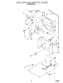 03 - Airflow And Control parts for Whirlpool Dehumidifier D40A3 from AppliancePartsPros.com