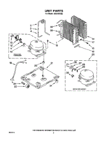 03 - Section parts for Whirlpool Dehumidifier AD0402XS2 from AppliancePartsPros.com