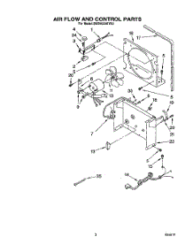 03 - Section parts for Whirlpool Dehumidifier BUDH2500YS0 from AppliancePartsPros.com