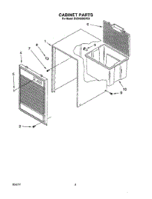 04 - Section parts for Whirlpool Dehumidifier BUDH2500YS0 from AppliancePartsPros.com