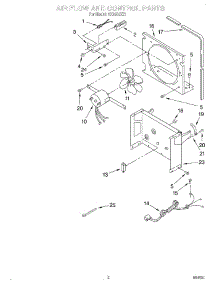 02 - Section parts for Whirlpool Dehumidifier AK2500XZ1 from AppliancePartsPros.com
