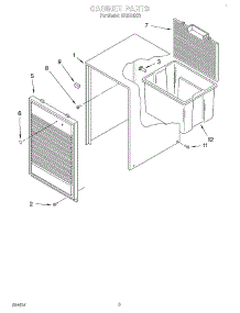 03 - Section parts for Whirlpool Dehumidifier AK2500XZ1 from AppliancePartsPros.com