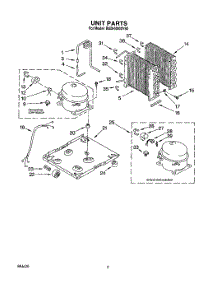 02 - Section parts for Whirlpool Dehumidifier BUDH4000YS0 from AppliancePartsPros.com