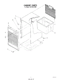 03 - Section parts for Whirlpool Dehumidifier AD0402XM0 from AppliancePartsPros.com