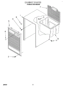 03 - Section parts for Whirlpool Dehumidifier BHDH4000AS2 from AppliancePartsPros.com