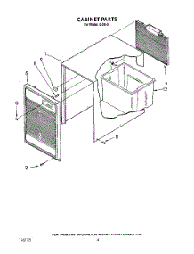 04 - Section parts for Whirlpool Dehumidifier BFD500 from AppliancePartsPros.com