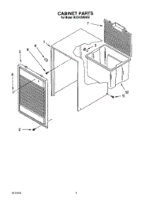 04 - Section parts for Whirlpool Dehumidifier BUDH2500AS0 from AppliancePartsPros.com