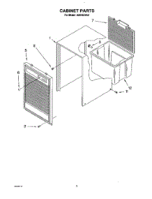03 - Section parts for Whirlpool Dehumidifier AD0402XA2 from AppliancePartsPros.com