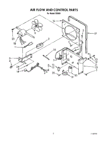 03 - Section parts for Whirlpool Dehumidifier D50A0 from AppliancePartsPros.com