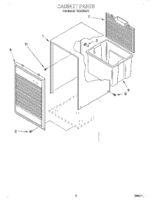 03 - Section parts for Whirlpool Dehumidifier TD2500XF0 from AppliancePartsPros.com
