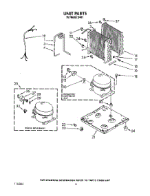 02 - Section parts for Whirlpool Dehumidifier D401 from AppliancePartsPros.com