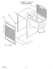 03 - Section parts for Whirlpool Dehumidifier BHDH2500FS0 from AppliancePartsPros.com