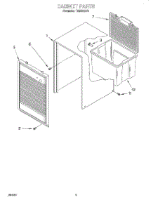 03 - Section parts for Whirlpool Dehumidifier TD5000XF0 from AppliancePartsPros.com