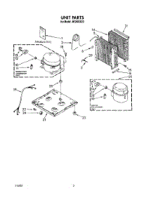 02 - Section parts for Whirlpool Dehumidifier AK2500XZ0 from AppliancePartsPros.com