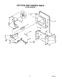 03 - Section parts for Whirlpool Dehumidifier AK2500XZ0 from AppliancePartsPros.com