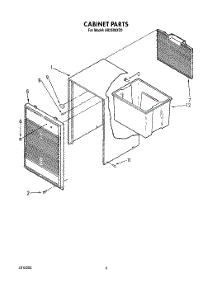 04 - Section parts for Whirlpool Dehumidifier AK2500XZ0 from AppliancePartsPros.com