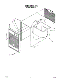 04 - Section parts for Whirlpool Dehumidifier AK4000XV0 from AppliancePartsPros.com