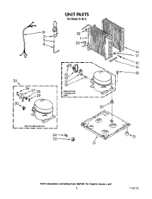 03 - Section parts for Whirlpool Dehumidifier BFD300 from AppliancePartsPros.com
