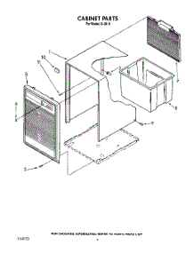 04 - Section parts for Whirlpool Dehumidifier BFD300 from AppliancePartsPros.com