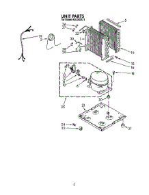 02 - Unit parts for Whirlpool Dehumidifier AD0302XZ1 from AppliancePartsPros.com