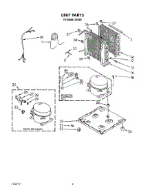 02 - Section parts for Whirlpool Dehumidifier D40A0 from AppliancePartsPros.com