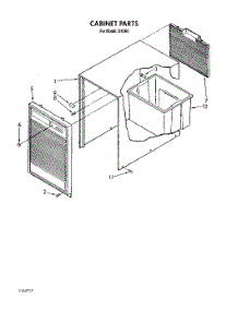 04 - Section parts for Whirlpool Dehumidifier D40A0 from AppliancePartsPros.com