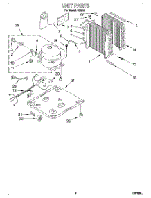 03 - Unit parts for Whirlpool Dehumidifier D30A3 from AppliancePartsPros.com