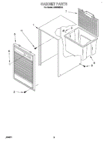 03 - Section parts for Whirlpool Dehumidifier AD0302XA2 from AppliancePartsPros.com