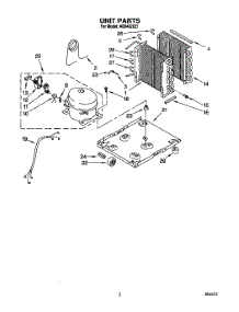 02 - Section parts for Whirlpool Dehumidifier AD0402XZ1 from AppliancePartsPros.com