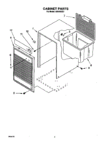 03 - Section parts for Whirlpool Dehumidifier AD0402XZ1 from AppliancePartsPros.com
