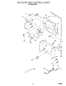 03 - Air Flow And Control parts for Whirlpool Dehumidifier D25A2 from AppliancePartsPros.com
