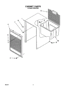 04 - Section parts for Whirlpool Dehumidifier SDH501B20 from AppliancePartsPros.com