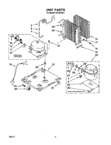02 - Section parts for Whirlpool Dehumidifier AK4000XV1 from AppliancePartsPros.com