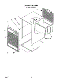 04 - Section parts for Whirlpool Dehumidifier AK4000XV1 from AppliancePartsPros.com