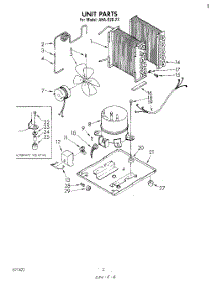 02 - Section parts for Whirlpool Dehumidifier AHA02023 from AppliancePartsPros.com