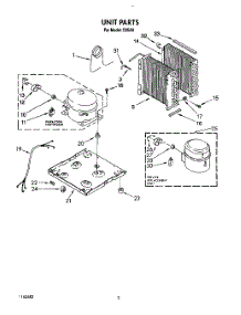 02 - Section parts for Whirlpool Dehumidifier D25A0 from AppliancePartsPros.com