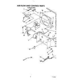 03 - Section parts for Whirlpool Dehumidifier D25A0 from AppliancePartsPros.com