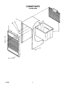 04 - Section parts for Whirlpool Dehumidifier D25A0 from AppliancePartsPros.com