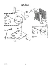 02 - Section parts for Whirlpool Dehumidifier AK2500XV1 from AppliancePartsPros.com