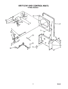 03 - Section parts for Whirlpool Dehumidifier AK2500XV1 from AppliancePartsPros.com
