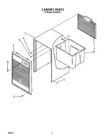 04 - Section parts for Whirlpool Dehumidifier AK2500XV1 from AppliancePartsPros.com