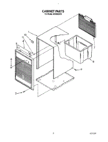 03 - Section parts for Whirlpool Dehumidifier AD0302XZ0 from AppliancePartsPros.com