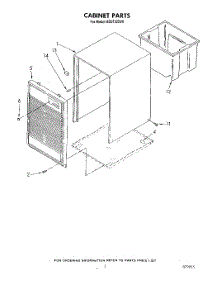 03 - Section parts for Whirlpool Dehumidifier AD0152XV0 from AppliancePartsPros.com