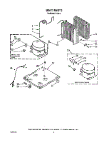02 - Section parts for Whirlpool Dehumidifier D200 from AppliancePartsPros.com
