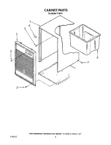 04 - Section parts for Whirlpool Dehumidifier D200 from AppliancePartsPros.com