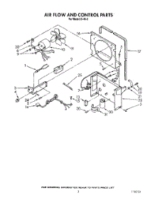 03 - Section parts for Whirlpool Dehumidifier BFD400 from AppliancePartsPros.com