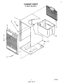 03 - Section parts for Whirlpool Dehumidifier AHA04021 from AppliancePartsPros.com