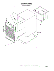 03 - Section parts for Whirlpool Dehumidifier AD0202XV0 from AppliancePartsPros.com
